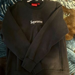 Supreme FW18 Black Box Logo Crewneck